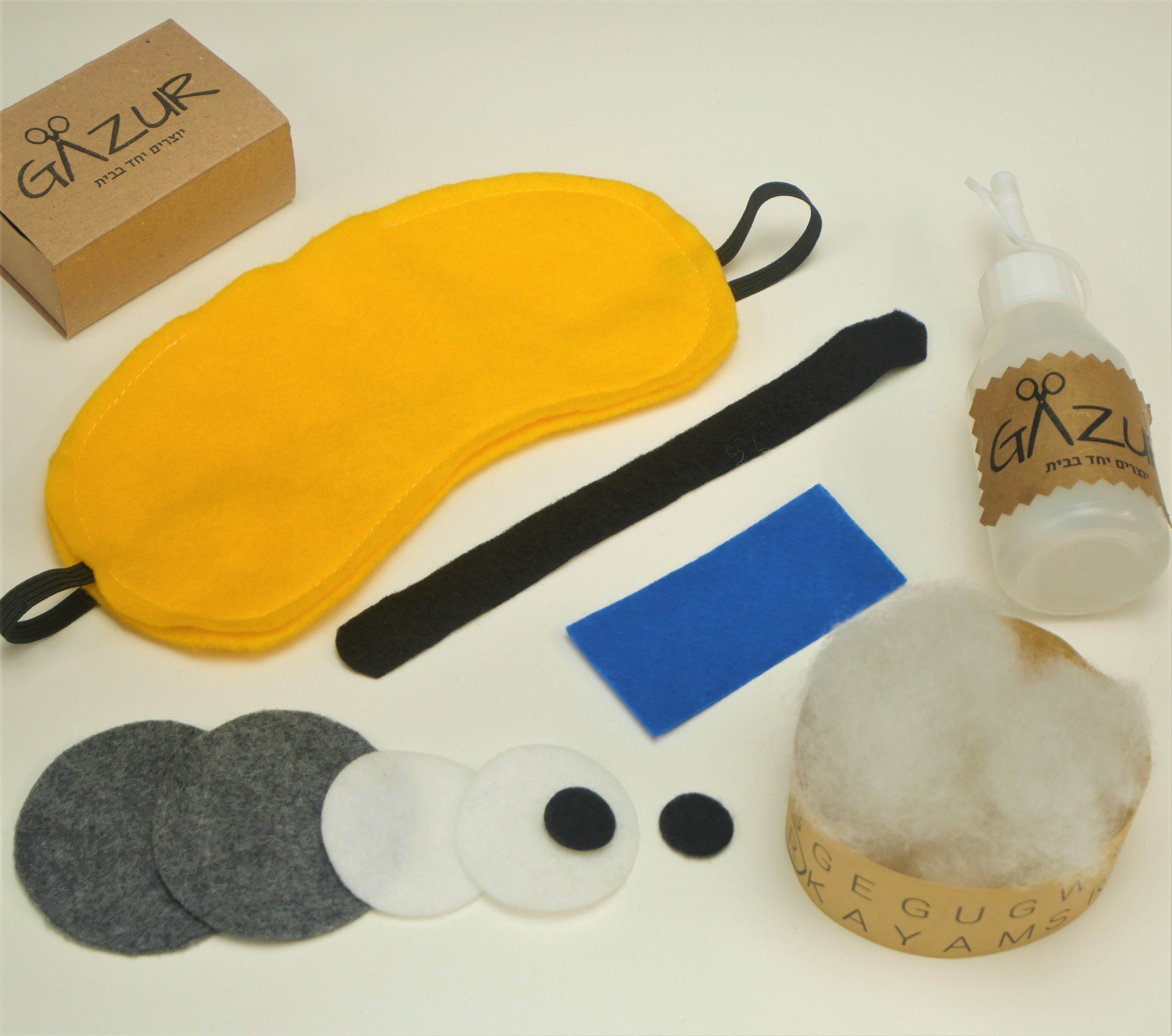 ערכת יצירה להכנת מסכת שינה מיניון