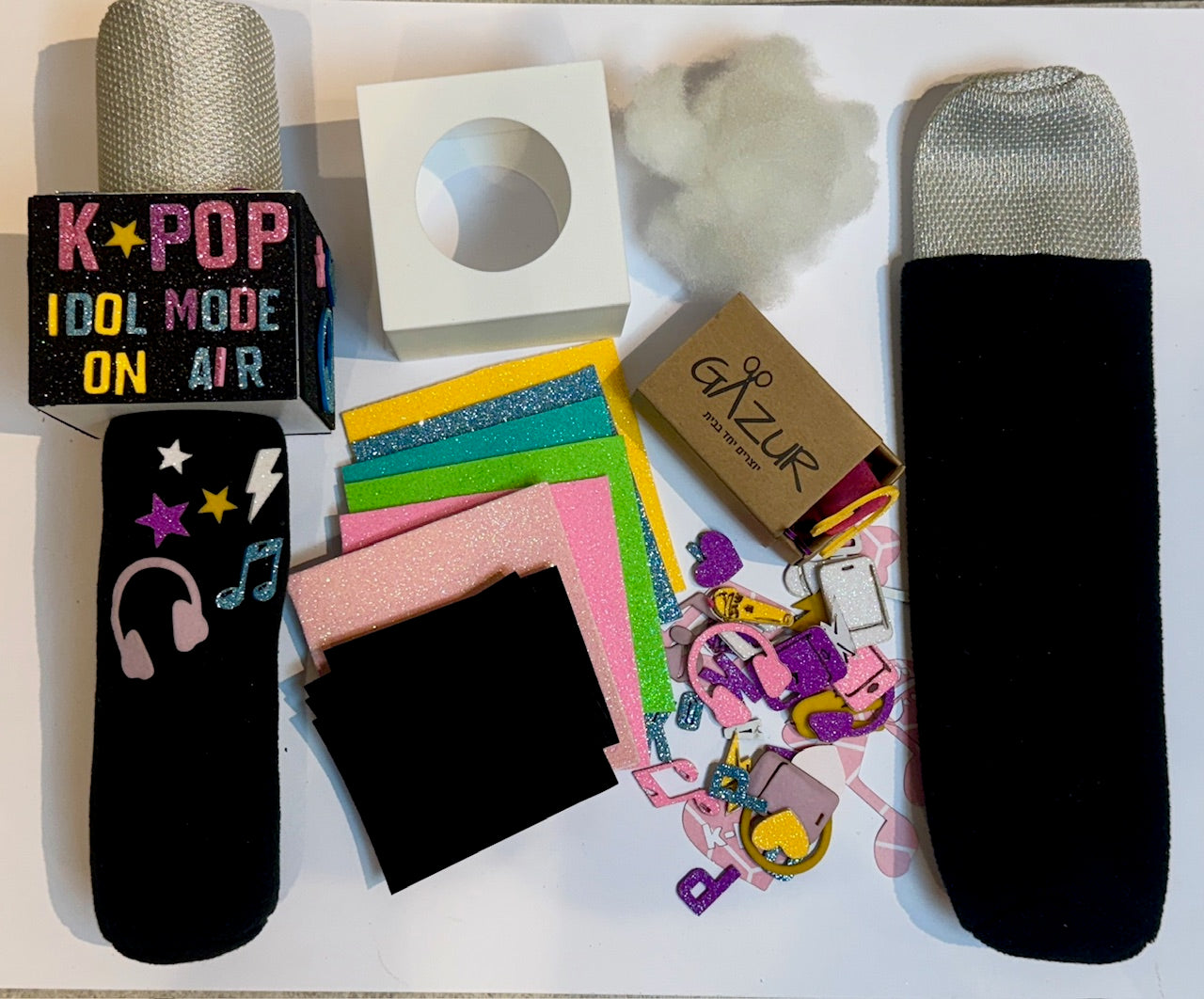 ערכות יום הולדת החל מ-5 יחידות  K POP כרית מיקרופון